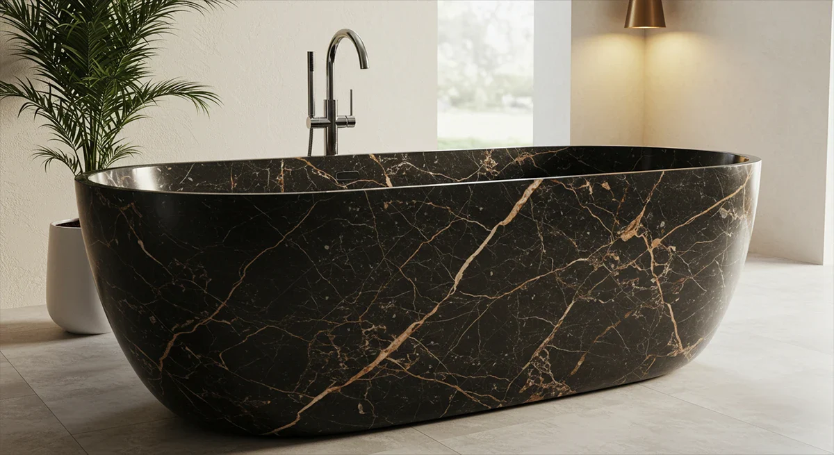 Beysehir Siyah Baygara Marble Application