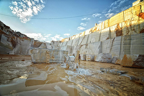 Marmara White Marble quarry